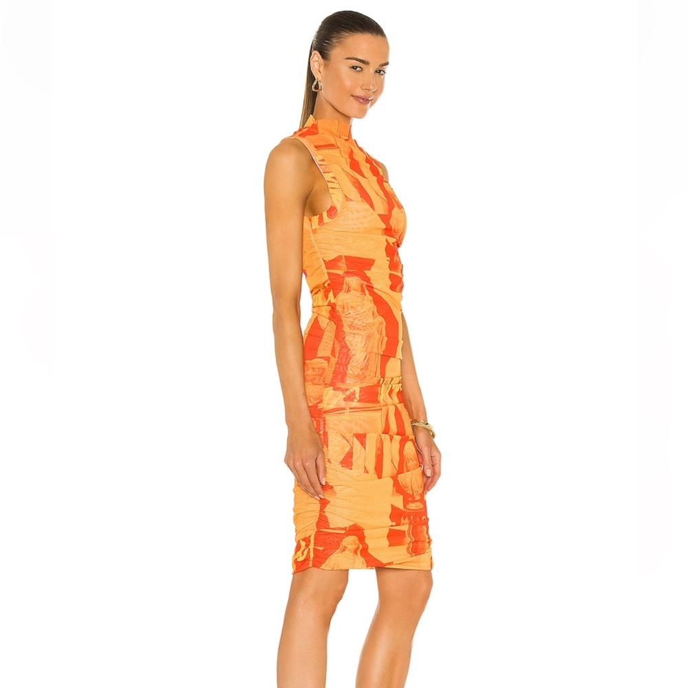 XS Miaou Sofia Dress in stone orange